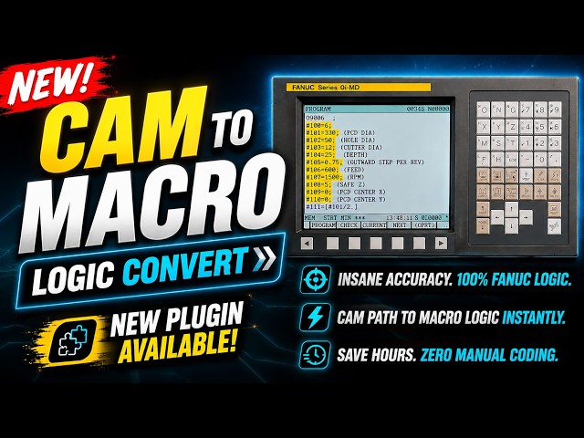 The new Adaptive Bolt Circle Milling Plugin is now live inside MacroFusion™.