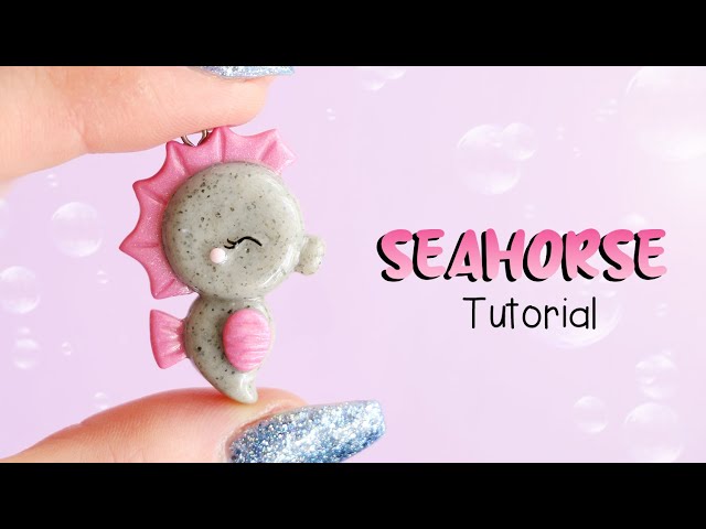 Cute Seahorse │ Polymer Clay Tutorial