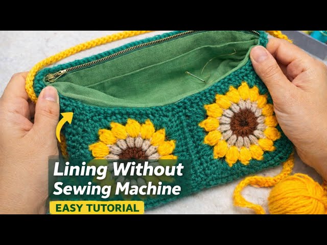 ⚡️Bag me bina sewing machine ke lining lagae