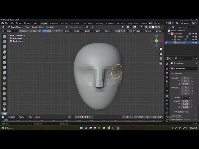 Blender Sculpting Timelapse |Sculpt with me