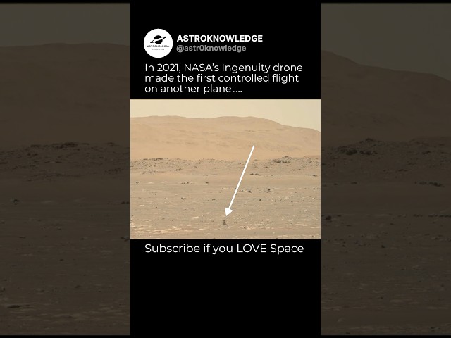 Real Footage of Ingenuity’s FIRST Flight on MARS…