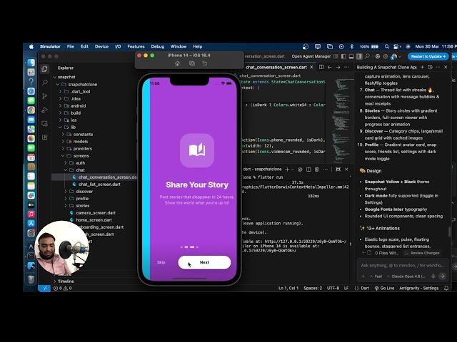 Snapchat Clone in Flutter | Step by Step Tutorial (Beginner) #flutter #coding #css #ai #gemini