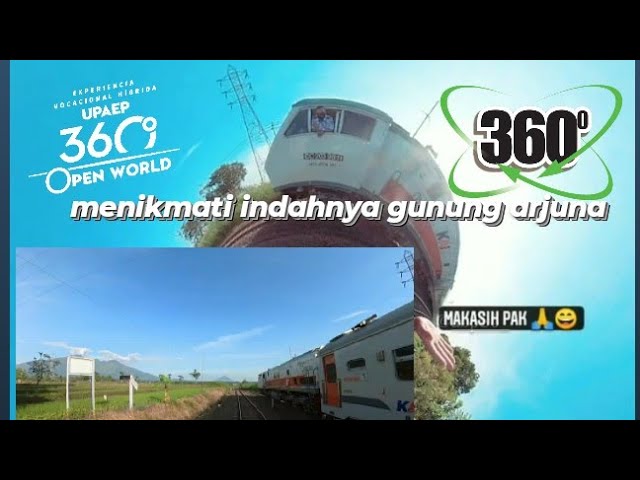 hunting di stasiun dekat gunung bertemu masinis ramah pula ( Virtual 360° )