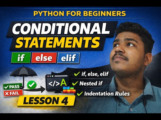 #pythonforbeginners Learn Python If Else in 6 Minutes  Python Beginner Course Lesson 4 #programming