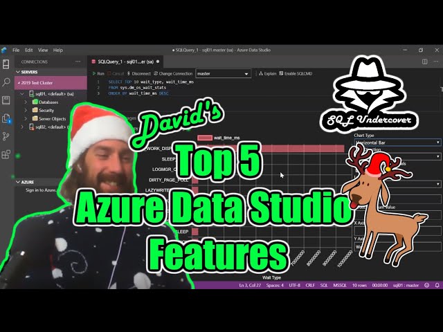 SQL Undercover TV Christmas Special - David's Top 5 Azure Datastudio Features
