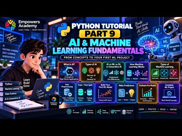 Python Tutorial | Part 9 - AI & Machine Learning Fundamentals | Empowers Academy