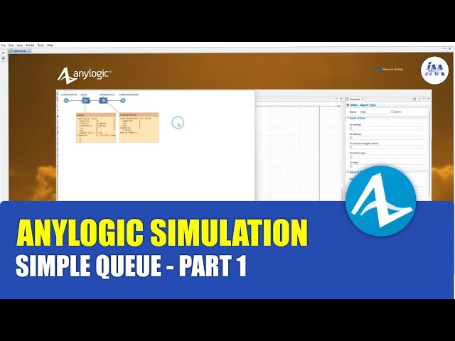 Simulation Simple Queue using Anylogic