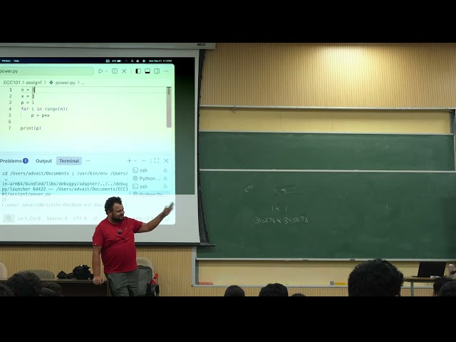 Python Raise to large power, binary conversion | Introduction to programming Lecture 18, Autumn 2026