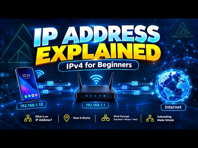 "IP address explained simply: How IP addresses work, IPv4 for beginners."