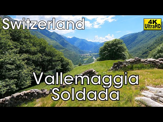 Hike Vallemaggia: Lodano to Soldada (Ticino, 4K, Switzerland)