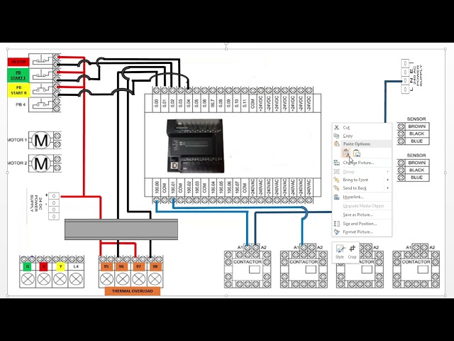 Wiring Video PLC Output - Forward Reverse Motor