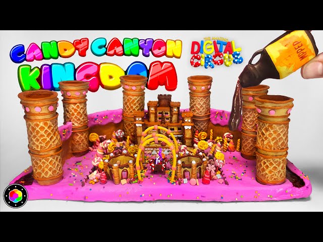 MINIATURE DIORAMA of DIGITAL CIRCUS 2! (Candy Canyon Kingdom) with Clay | PlastiVerse