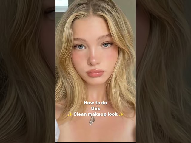 How to do this clean makeup look ✨🌷💌 #skincare #makeup #tips #brightlife2580