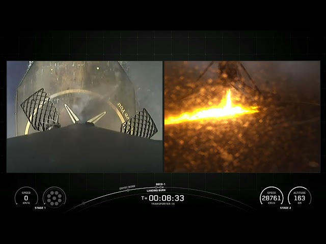 TOUCHDOWN! SpaceX Falcon 9 | Transporter-14