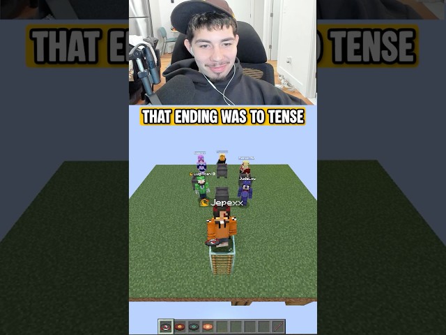 Genuinely how did he clutch that🤯🤯🤯#minecraft #gaming
