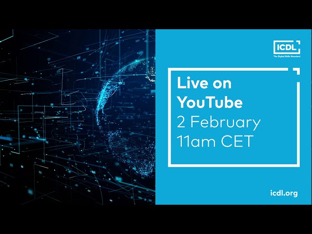 DigComp and ICDL webinar - 2 February at 11am