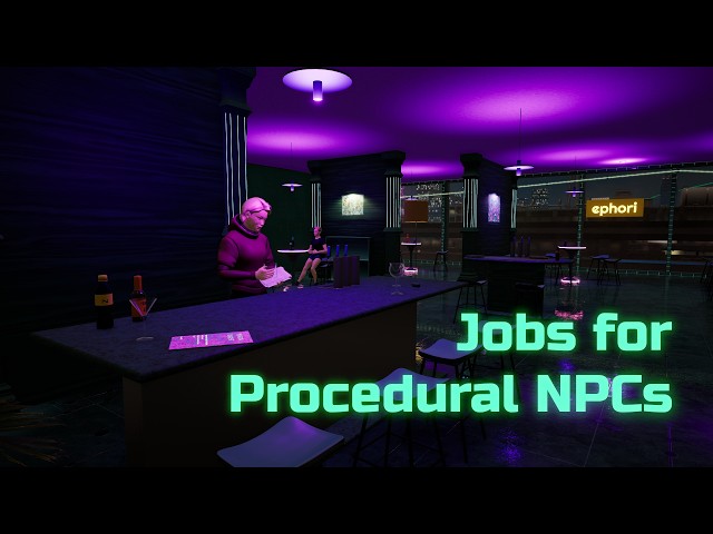 Putting My Procedural City's NPCs To Work