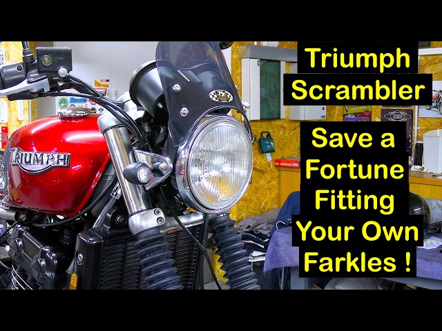 Triumph Legend "Scrambler", Day 25, (Cool Chunky TEC Indicators!)