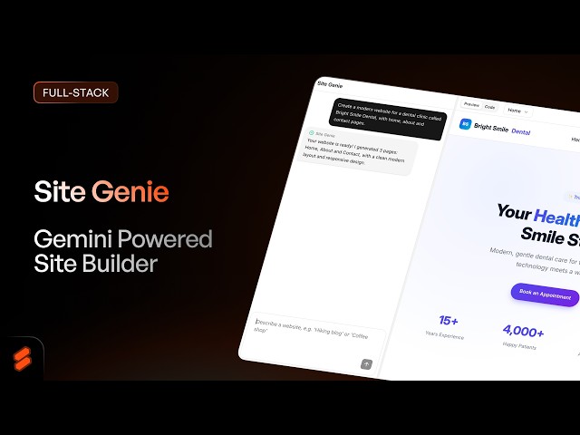 Build your website in minutes | AI Website Builder with Next.js and Python