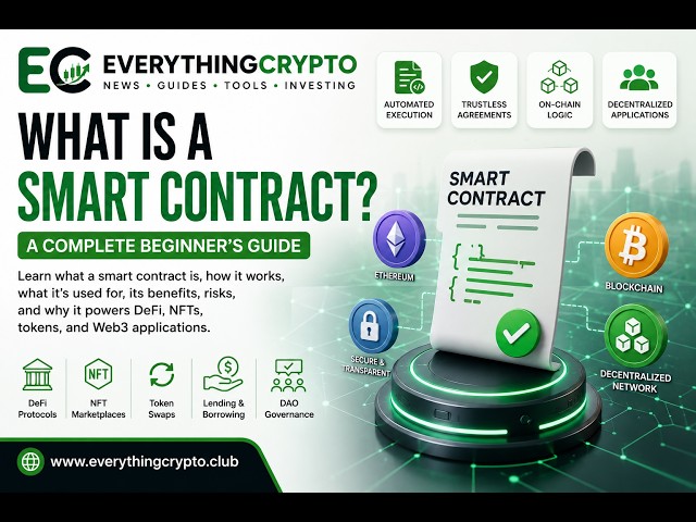 What Is a Smart Contract? Beginner’s Guide (How They Work Explained