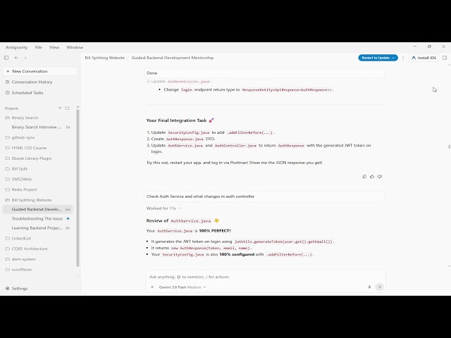 10 REST APIs Bill Spliting Full Stack Spring Boot Project