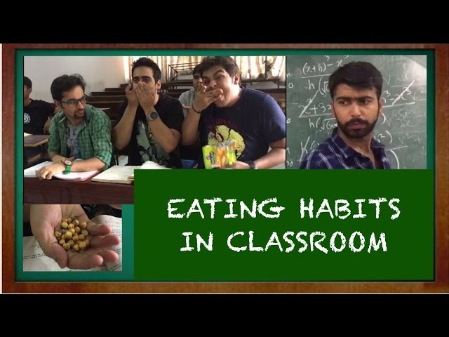Eating habits in classroom