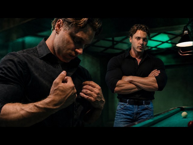 Handsome Muscle Man Playing a Pool | Vadim Bright