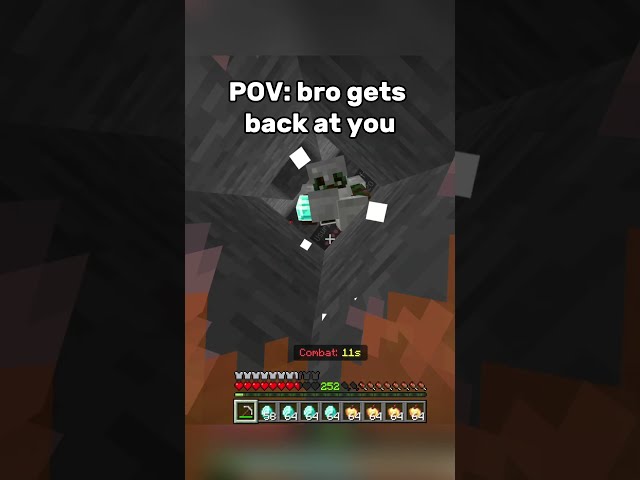 POV bro gets back at you:  #minecraft #funny #gaming