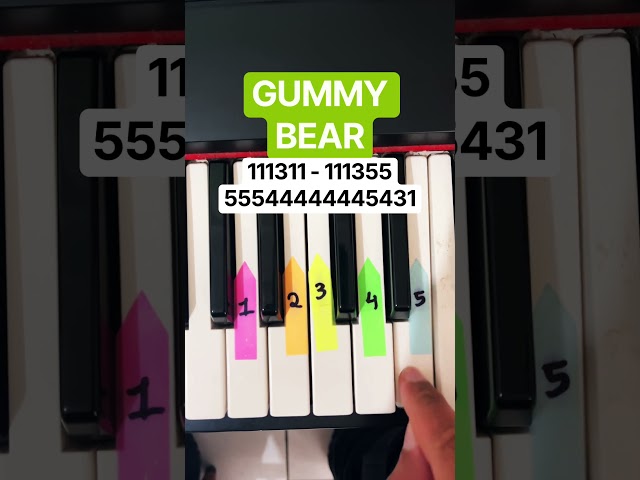 Gummy Bear Song | EASIEST Piano Tutorial Ever!
