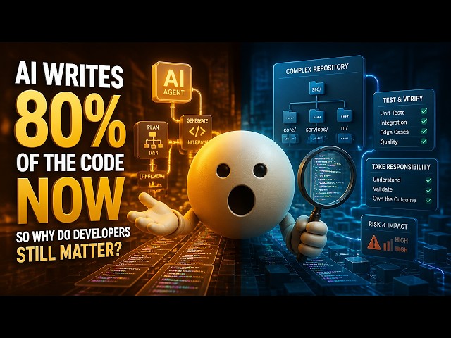 AI Writes 80% of the Code Now — So Why Do Developers Still Matter?