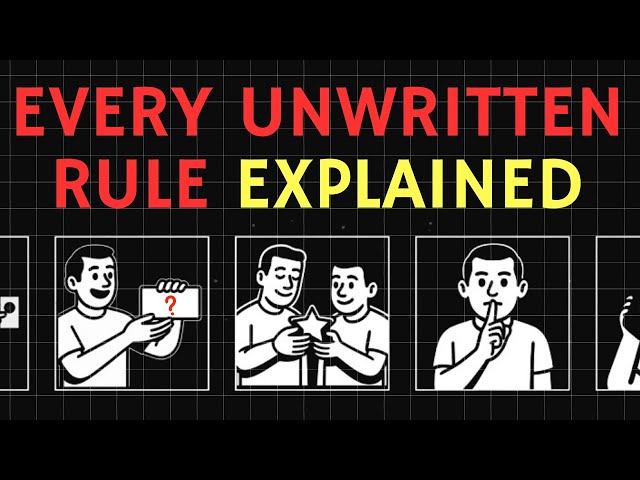 EVERY Unwritten Rule Of Life Explained to Fall Asleep to