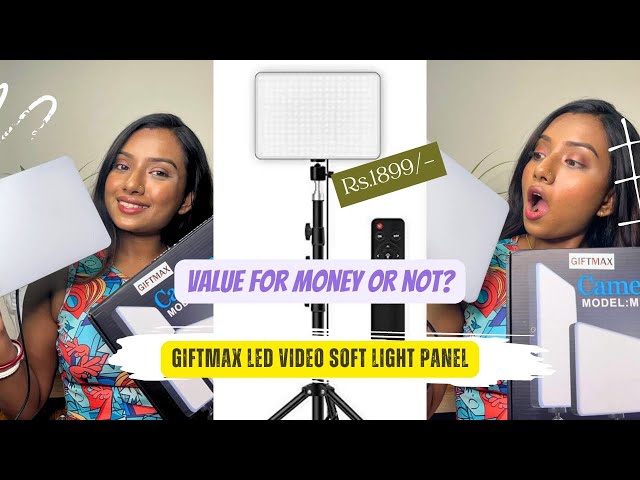GiftMax LED Video Soft Light Panel || Unboxing and Review|| #softlight #ledlight #unboxing #review