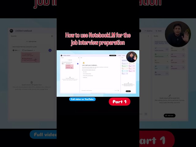 How to Use NotebookLM for Data Analyst Interview Preparation 🚀