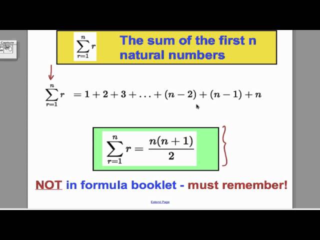 Series & Sigma notation (1) FP1 Edexcel A-Level