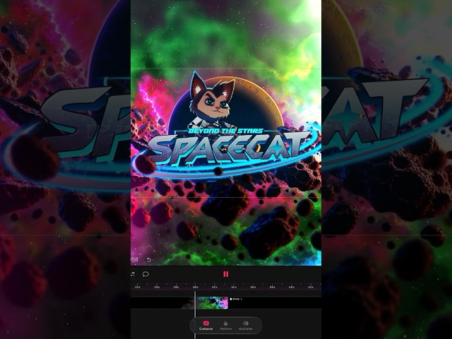 SpaceCat new project coming soon🚀😼 #procreatedreams #animation #cat #digitalart #rigging #ipad