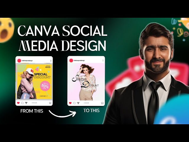 How to Design Social Media Posts in Canva | Detailed Tutorial | Canva Beginner's Course 2023