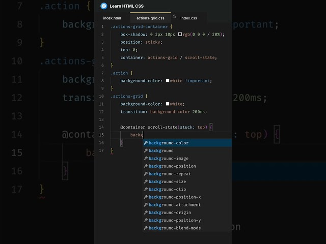 scroll-state(stuck: top) #csstips