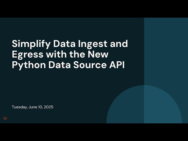 Simplify Data Ingest and Egress with the New Python Data Source API