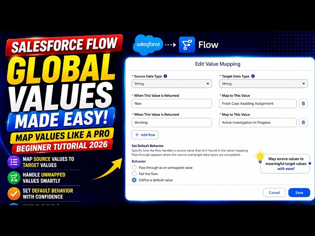 FLOW71: Salesforce Flow Global Resources Made Easy || Beginner Tutorial || Flow Tutorials 2026