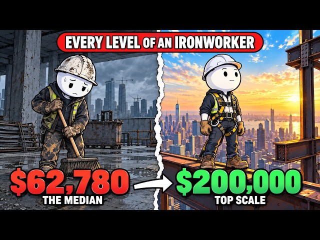 Every Level of a Skyscraper Ironworker (From $62,780 to $200,000)