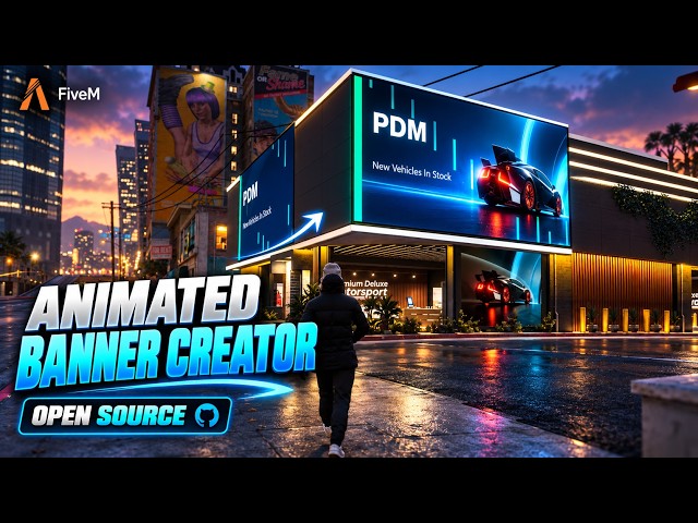 Fivem In Game Animated Sign Maker | Open Source | 5mservers.com