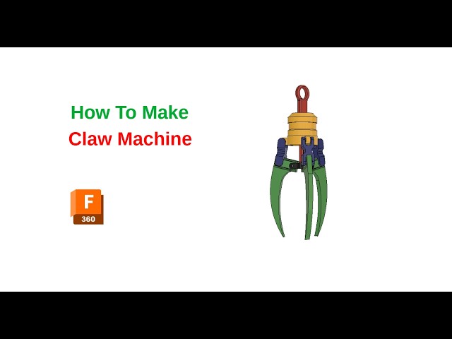 Autodesk Fusion 360 Tutorial for beginners. How To Make Claw Machine