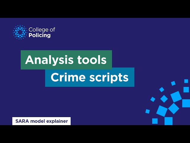 Crime scripts | Video explainer 8 | Problem solving with the SARA model