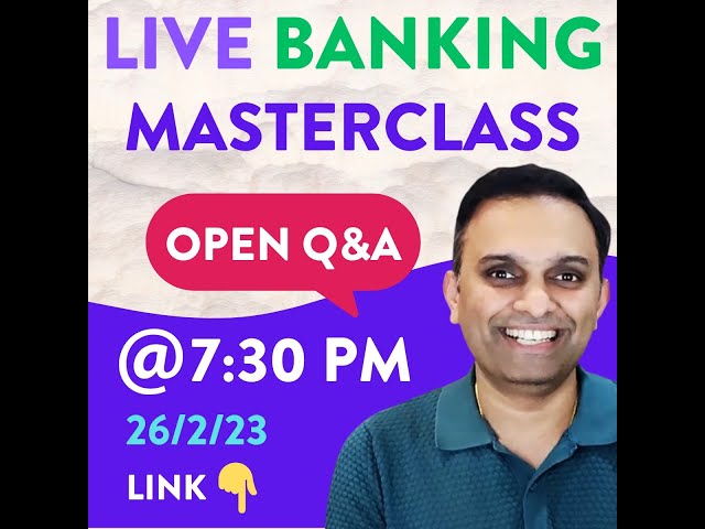 YouTube Live: Q&A on Banking Industry | Banking Quarterly Reports | Latest trends in Banking