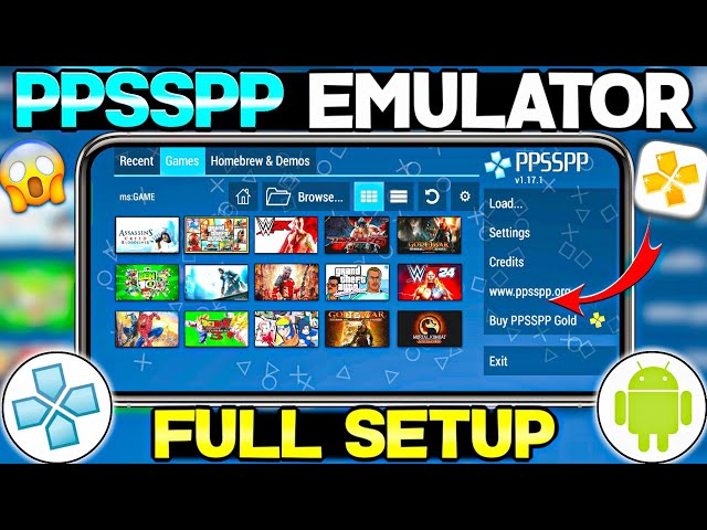 🔥 How To Setup PPSSPP Emulator On Android | Ppsspp Emulator Setup Guide | Play Psp Games On Android
