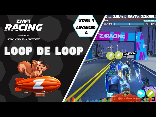 🥈 Zwift Racing Powered by DURA-ACE Stage 4 | Loop de Loop (Advanced A) 🥈