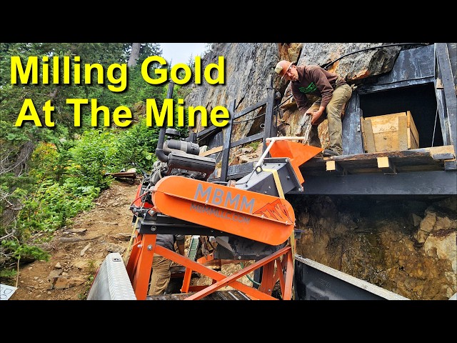 Milling GOLD at The Gold Mine With A MBMM Hammer Mill & Sluice! Season 3 Episode 6