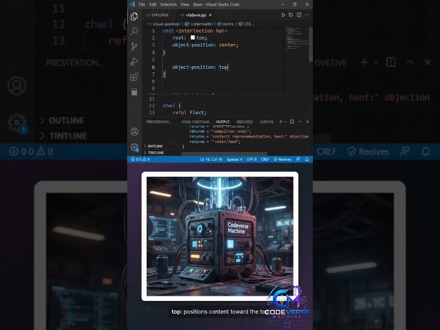 CSS object-position Property Explained in 30 Seconds 🚀 | CSS Tutorial #Shorts