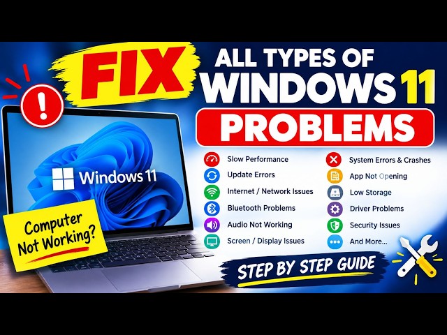 How to Fix Almost All Windows 11 Problems 10 Powerful Fixes That Actually Work