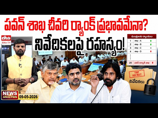 Last Rank To Pawan Kalyan Department | AP News Paper Analysis | Journalist Srinivas |  EHA TV